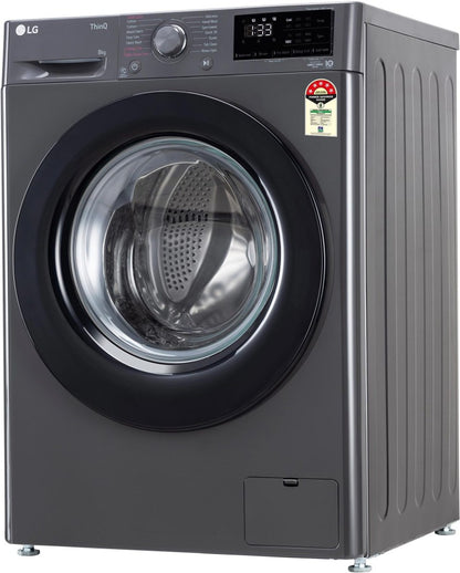 LG 8 kg AI Direct Drive Technolog Fully Automatic Front Load Washing Machine Black - FHP1208Z3M