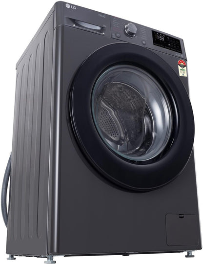 LG 8 kg AI Direct Drive Technolog Fully Automatic Front Load Washing Machine Black - FHP1208Z3M