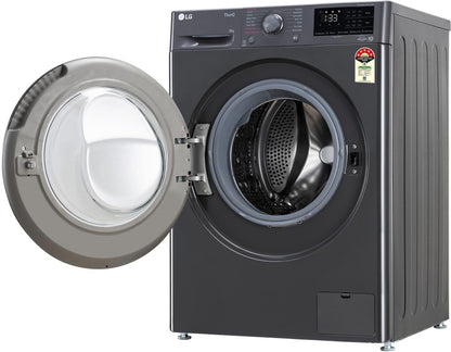 LG 8 kg AI Direct Drive Technolog Fully Automatic Front Load Washing Machine Black - FHP1208Z3M