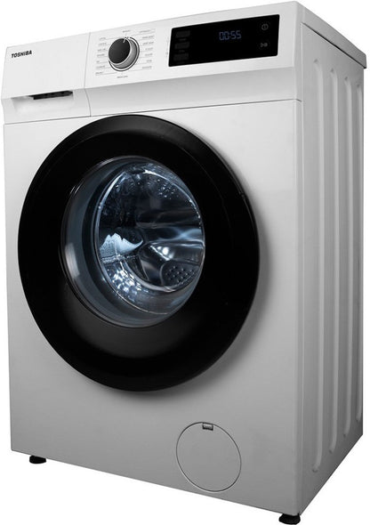 TOSHIBA 8 kg Fully Automatic Front Load Washing Machine with In-built Heater White - TW-BJ90S2-IND(WK)