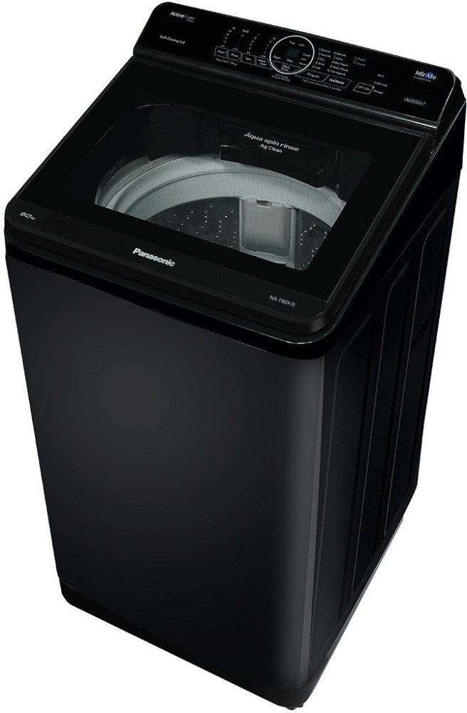 Panasonic 8 kg Wifi Smart Washing Machine Fully Automatic Top Load Black - NA-F80X10PRB