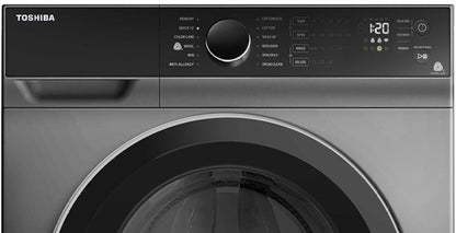 TOSHIBA 8 kg Fully Automatic Front Load Washing Machine with In-built Heater Silver - TW-BJ90M4-IND(SK)