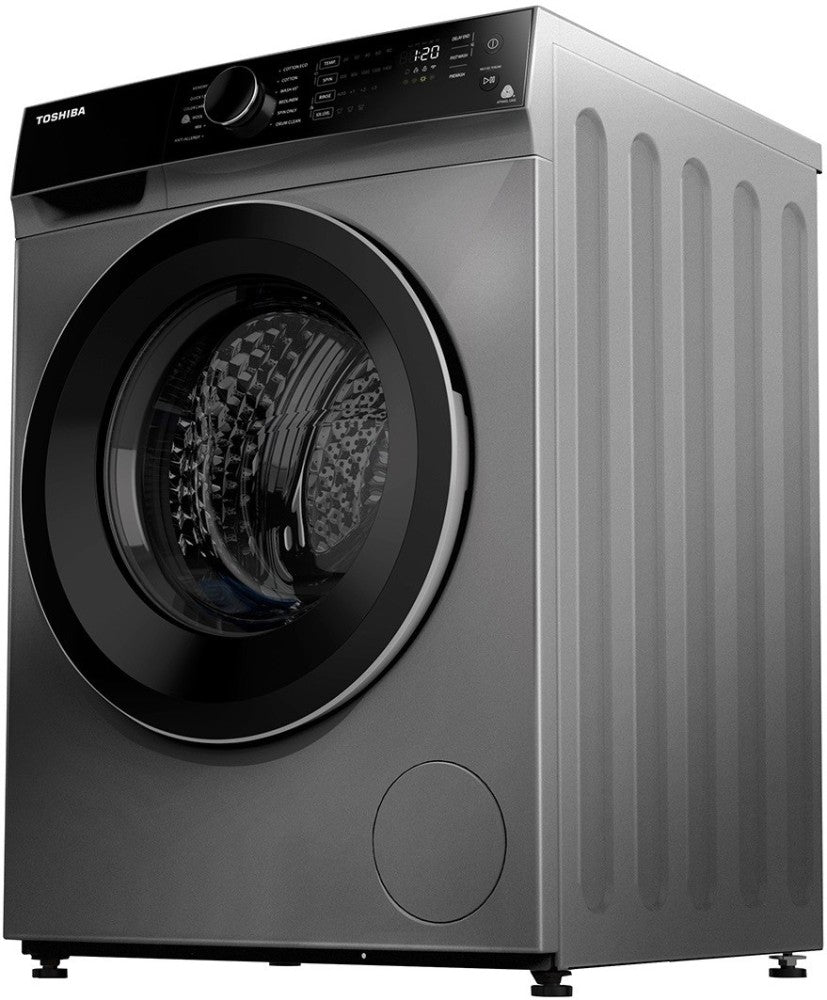 TOSHIBA 8 kg Fully Automatic Front Load Washing Machine with In-built Heater Silver - TW-BJ90M4-IND(SK)