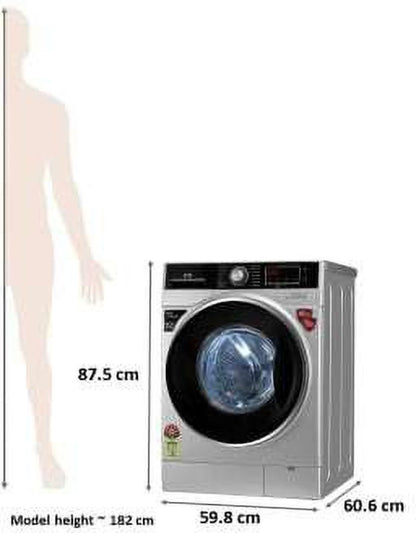 IFB 8 kg Fully Automatic Front Load Washing Machine with In-built Heater Silver - Senator VXS