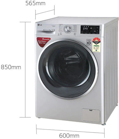 LG 8 kg Fully Automatic Front Load Washing Machine Silver - FHT1408ZNL