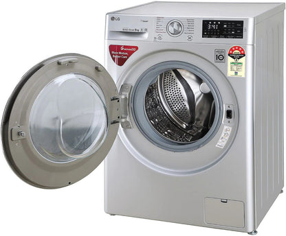 LG 8 kg Fully Automatic Front Load Washing Machine Silver - FHT1408ZNL