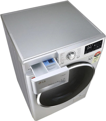 LG 8 kg Fully Automatic Front Load Washing Machine Silver - FHT1408ZNL