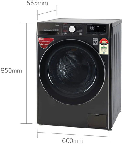 LG 8 kg Fully Automatic Front Load Washing Machine Black - FHV1408ZWB