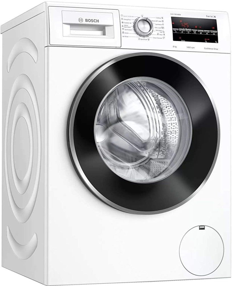 BOSCH 8 kg 1400RPM Fully Automatic Front Load Washing Machine with In-built Heater White - WAJ2846WIN