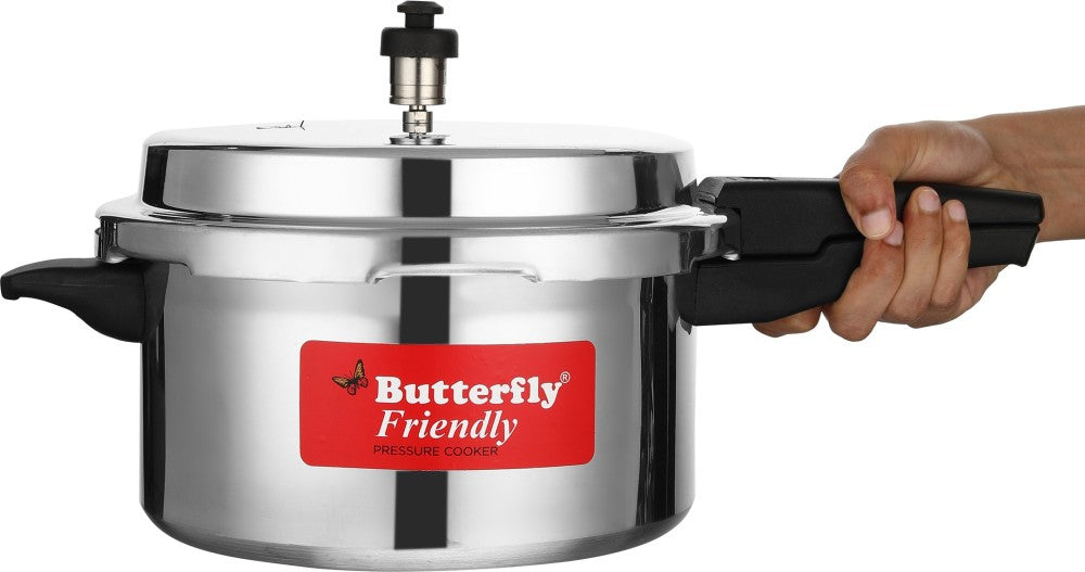 Butterfly Friendly 2 L, 3 L, 5 L Induction Bottom Pressure Cooker - Aluminium