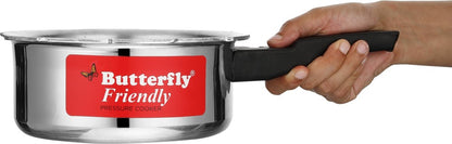 Butterfly Friendly 2 L, 3 L, 5 L Induction Bottom Pressure Cooker - Aluminium