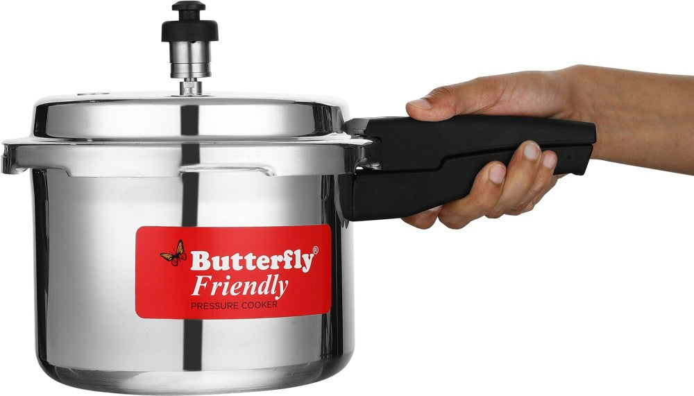 Butterfly Friendly 2 L, 3 L, 5 L Induction Bottom Pressure Cooker - Aluminium