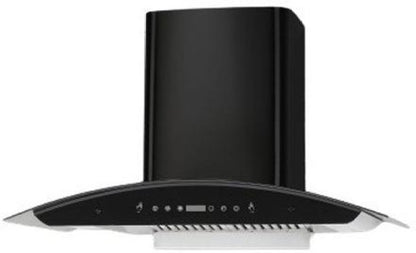 Kaff RIO LX BF DHC 90 Auto Clean Wall Mounted Chimney - Black 1150 CMH