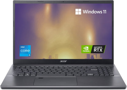 Acer aspire 5 gaming Core i5 12th Gen - (8 GB/512 GB SSD/Windows 11 Home/4 GB Graphics/NVIDIA GeForce RTX RTX 2050) A515-57G Gaming Laptop - 15.6 inch, Steel Gray, 1.8 Kg