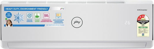 Godrej 1.5 टन 3 स्टार स्प्लिट इन्वर्टर एसी - सफ़ेद - GIC 18YTC3-WTA, कॉपर कंडेंसर