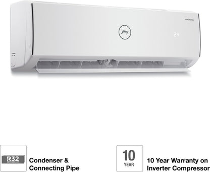 Godrej 1 Ton 3 Star Split Inverter AC  - White - AC 1T GIC 12YTC3-WTA, Copper Condenser