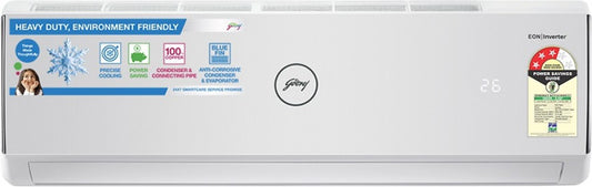 Godrej 1 Ton 3 Star Split Inverter AC  - White - AC 1T GIC 12YTC3-WTA, Copper Condenser