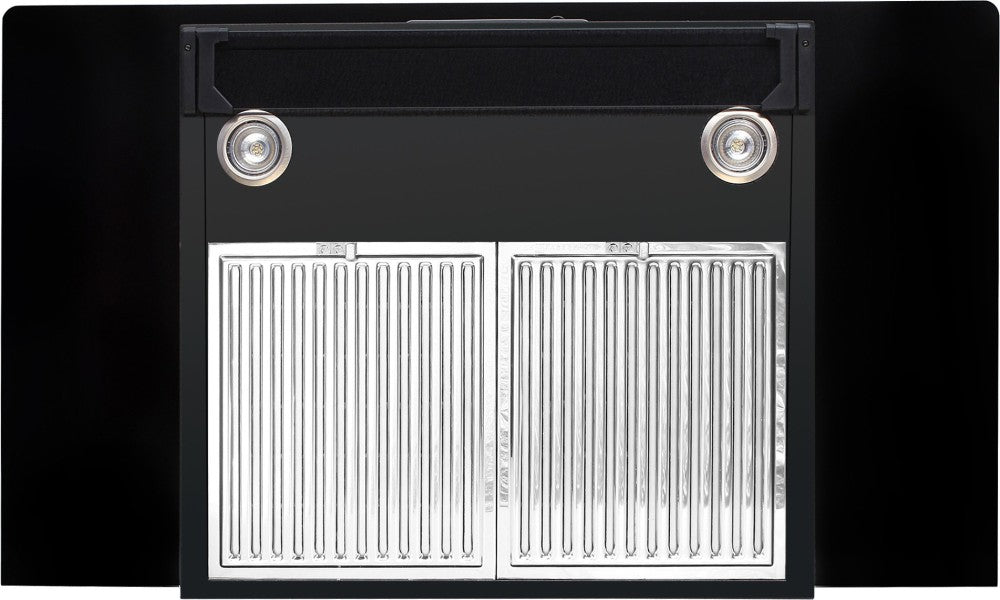 Faber Aerostation 3-in-1 Glamour BK 90 Wall Mounted Chimney - Black 1000 CMH