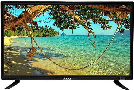 Akai 60 cm (24 इंच) HD रेडी LED TV - 60Cms (24 इंच) HD रेडी LED TV AKLT24N-D53W (काला)