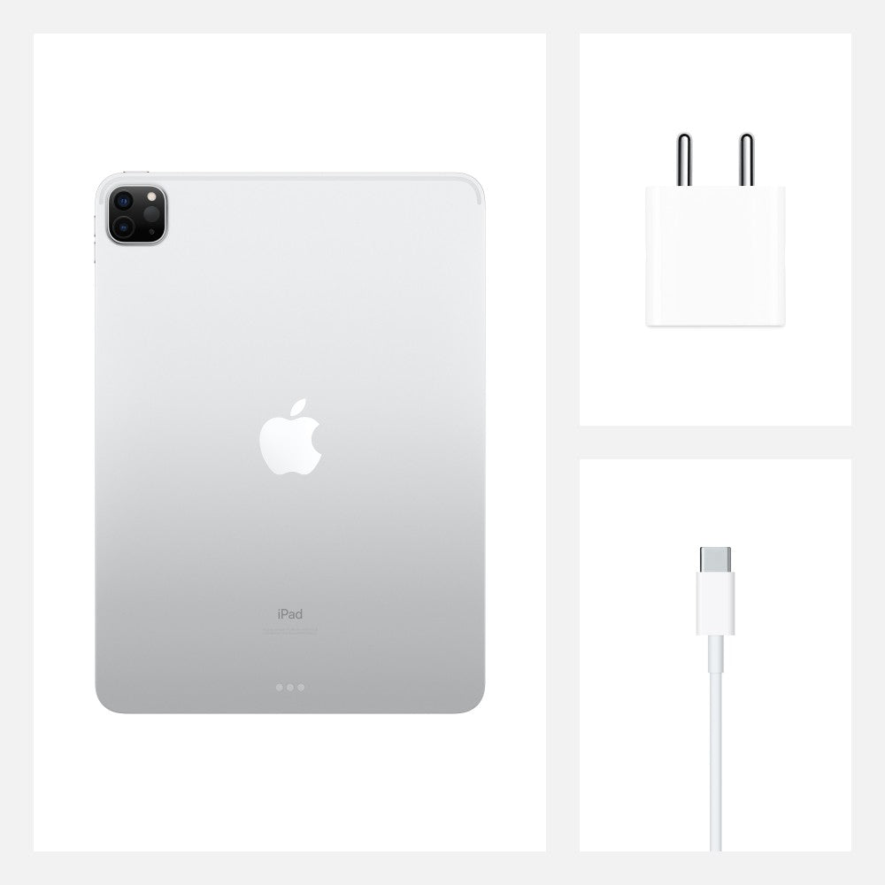Apple iPad Pro 2020 (दूसरी पीढ़ी) 6 जीबी रैम 128 जीबी रोम 11 इंच केवल वाई-फाई के साथ (सिल्वर)