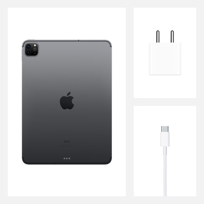 Apple iPad Pro 2020 (दूसरी पीढ़ी) 6 जीबी रैम 128 जीबी रोम 11 इंच वाई-फाई+4जी के साथ (स्पेस ग्रे)