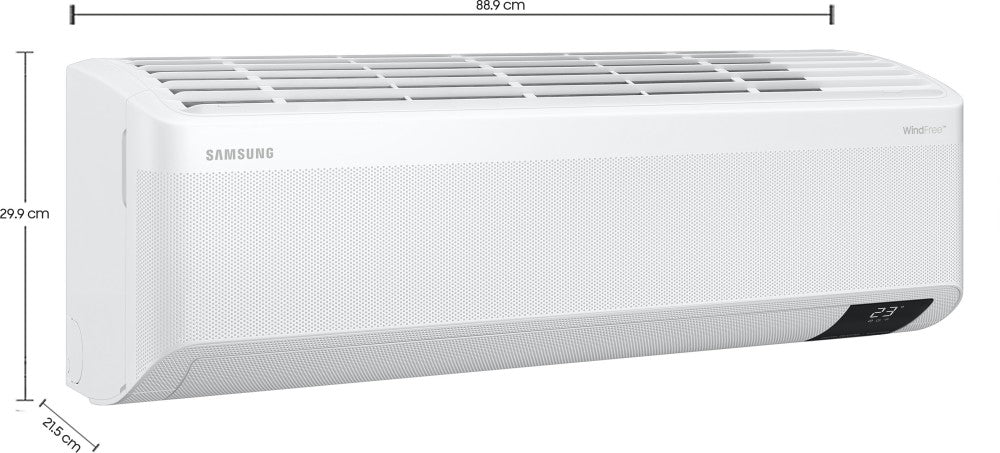 SAMSUNG Windfree 1.5 Ton 4 Star Split Inverter AC  - White - AR18AY4AFWKNNA/AR18AY4AFWKXNA/AR18AY4AFWK, Copper Condenser