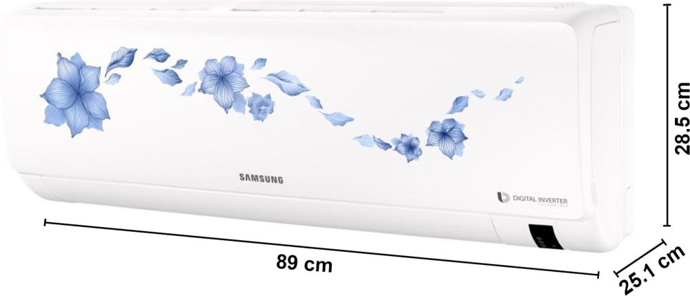 SAMSUNG 1.5 Ton 3 Star Split Inverter AC  - White - AR18NV3HLTR, Alloy Condenser