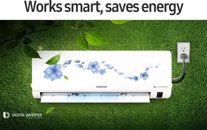 SAMSUNG 1.5 Ton 3 Star Split Inverter AC  - White - AR18NV3HLTR, Alloy Condenser