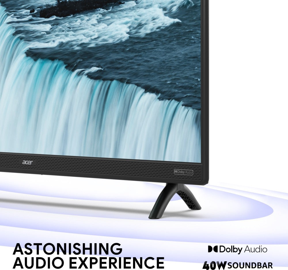 Acer S Series 80 cm (32 inch) HD Ready LED Smart Android TV with 40W Soundbar, 1.5GB RAM - AR32AR2841HDSB