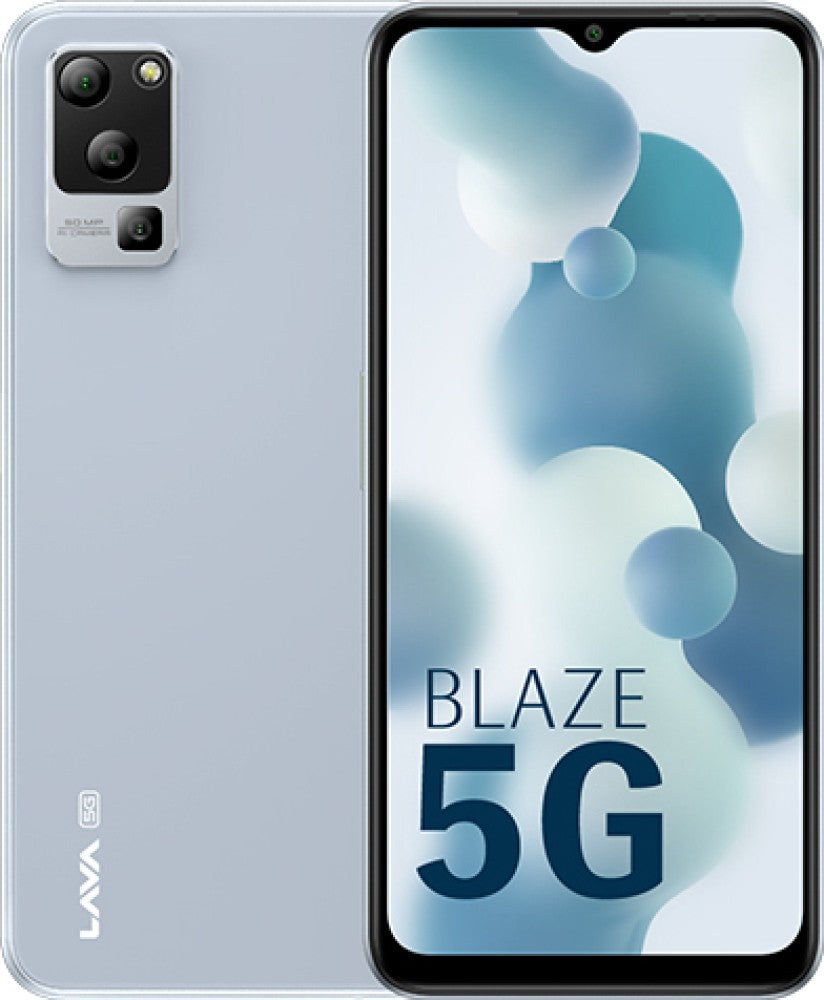 LAVA Blaze 1X 5G (Glass Blue, 128 GB) - 6 GB RAM