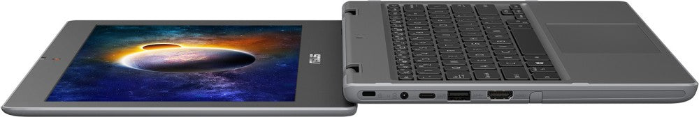 Asus (2022) Celeron डुअल कोर - (4 GB/128 GB SSD/Windows 11 Home) BR1100CKA-GJ0722W लैपटॉप - 11.6 इंच, स्टार ग्रे, 1.26 किलोग्राम