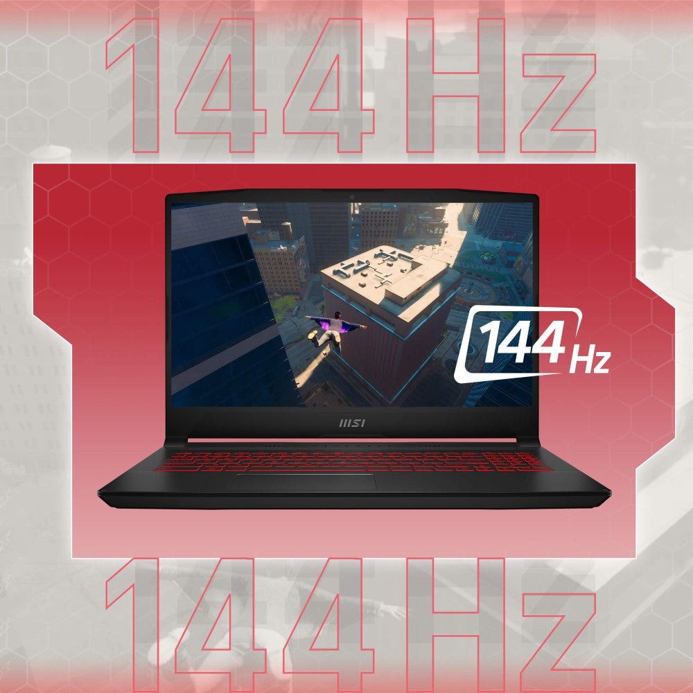 MSI Bravo 15 Ryzen 7 Octa Core 5800H - (8 GB/512 GB SSD/Windows 11 Home/4 GB ग्राफ़िक्स/AMD Radeon RX6500M/144 Hz) Bravo 15 B5ED-034IN गेमिंग लैपटॉप - 15.6 इंच, काला, 2.35 किलोग्राम