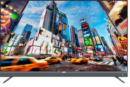 JVC 140 cm (55 inch) Ultra HD (4K) LED Smart Android Based TV with Quantum Backlit Technology - LT-55N7105C GRY