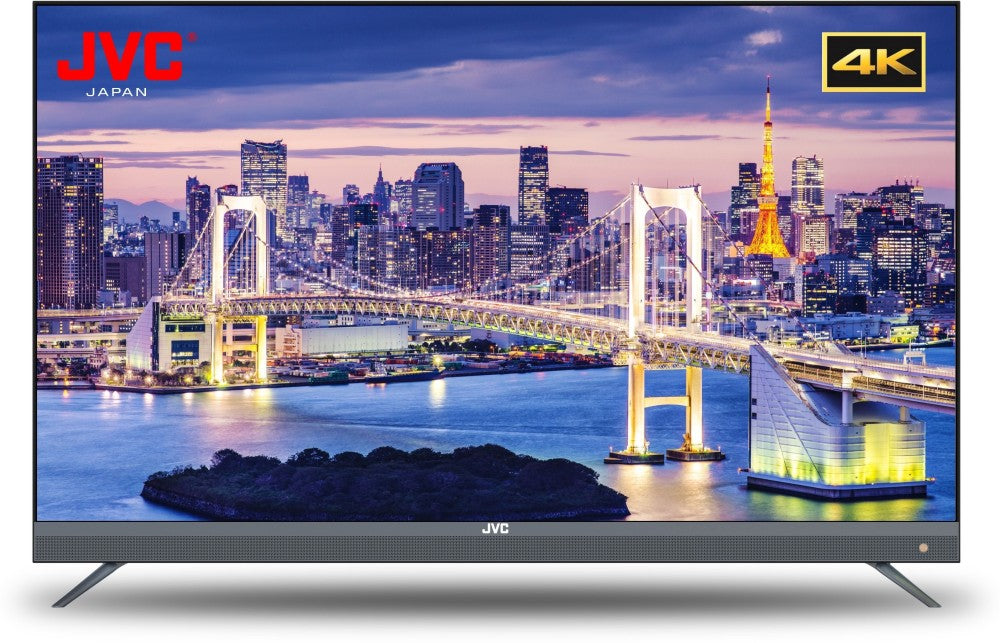 JVC 140 cm (55 inch) Ultra HD (4K) LED Smart Android Based TV with Quantum Backlit Technology - LT-55N7105C GRY