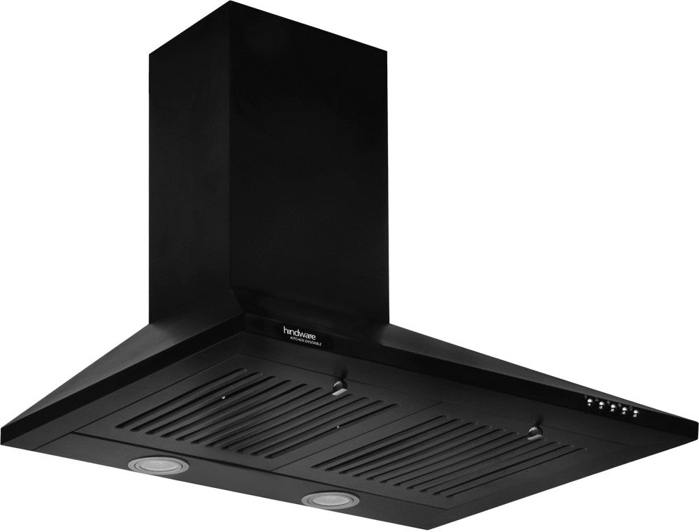 Hindware Myra BLK 60 Wall Mounted Chimney - Black 1000 CMH