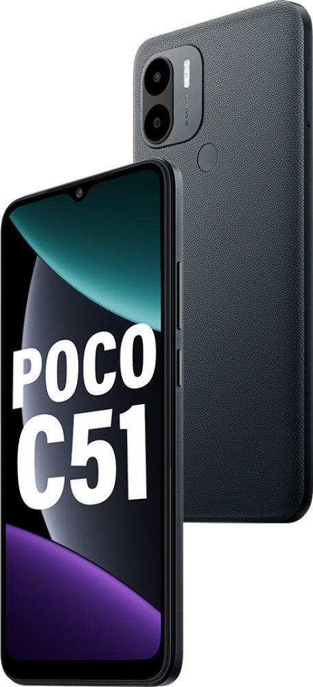 POCO C51 (Power Black, 64 GB) - 4 GB RAM