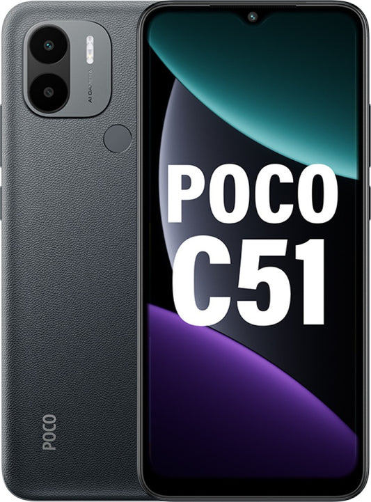 POCO C51 (Power Black, 64 GB) - 4 GB RAM