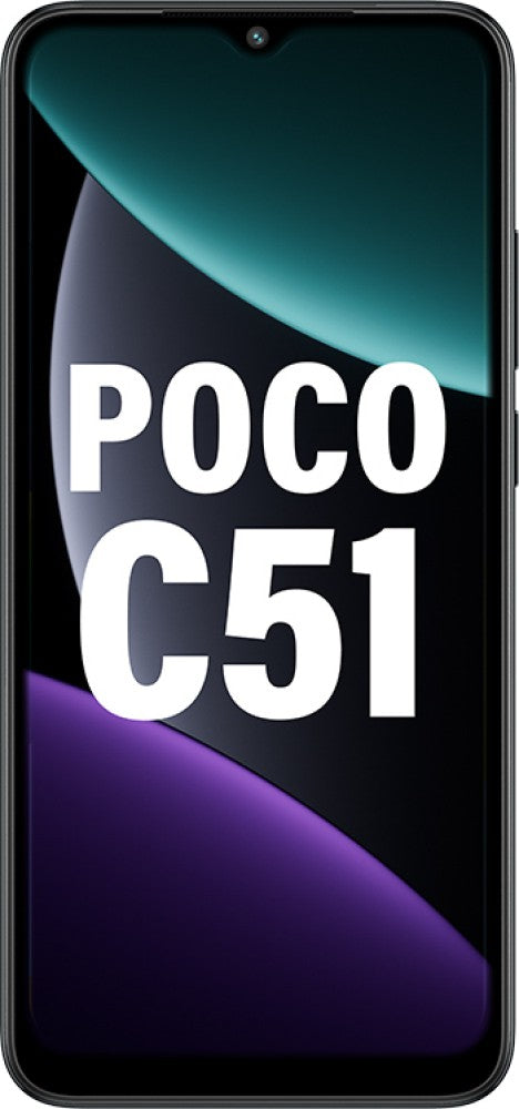 POCO C51 (Power Black, 64 GB) - 4 GB RAM