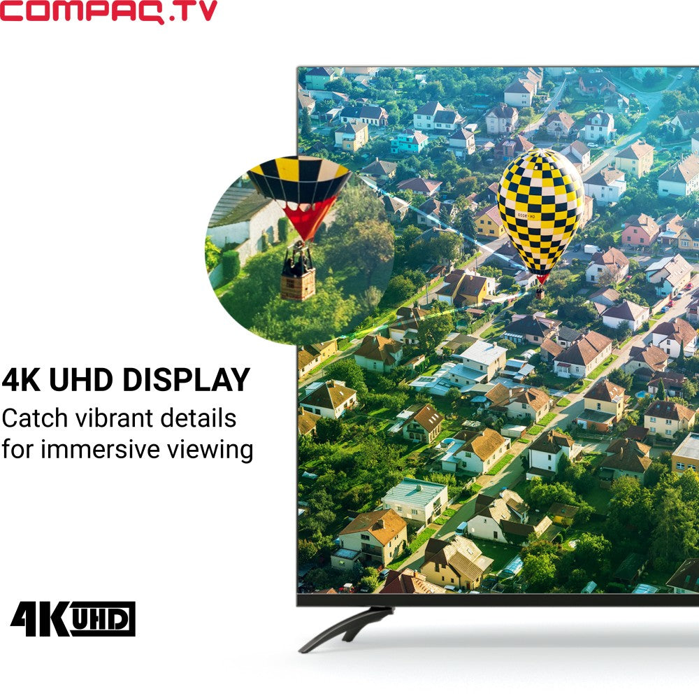 Compaq HEX 165.1 cm (65 inch) QLED Ultra HD (4K) Smart Android TV - CQ65AOQD