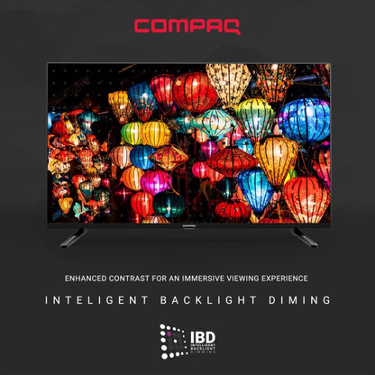 Compaq HUEQ G43B 108 cm (43 inch) Ultra HD (4K) LED Smart Android TV - CQ43APUDBL