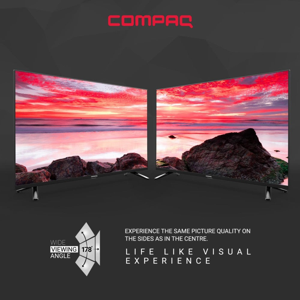 Compaq HUEQ G43B 108 cm (43 inch) Ultra HD (4K) LED Smart Android TV - CQ43APUDBL