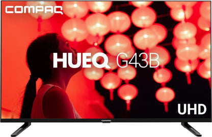 Compaq HUEQ G43B 108 cm (43 inch) Ultra HD (4K) LED Smart Android TV - CQ43APUDBL