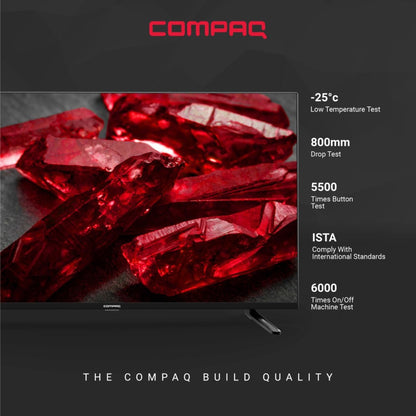 Compaq HUEQ G43B 108 cm (43 inch) Ultra HD (4K) LED Smart Android TV - CQ43APUDBL