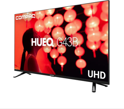 Compaq HUEQ G43B 108 cm (43 inch) Ultra HD (4K) LED Smart Android TV - CQ43APUDBL