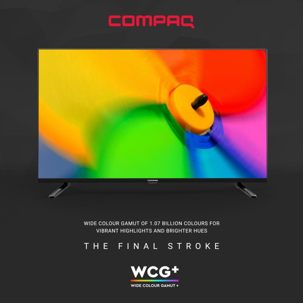 Compaq HUEQ G43B 108 cm (43 inch) Ultra HD (4K) LED Smart Android TV - CQ43APUDBL