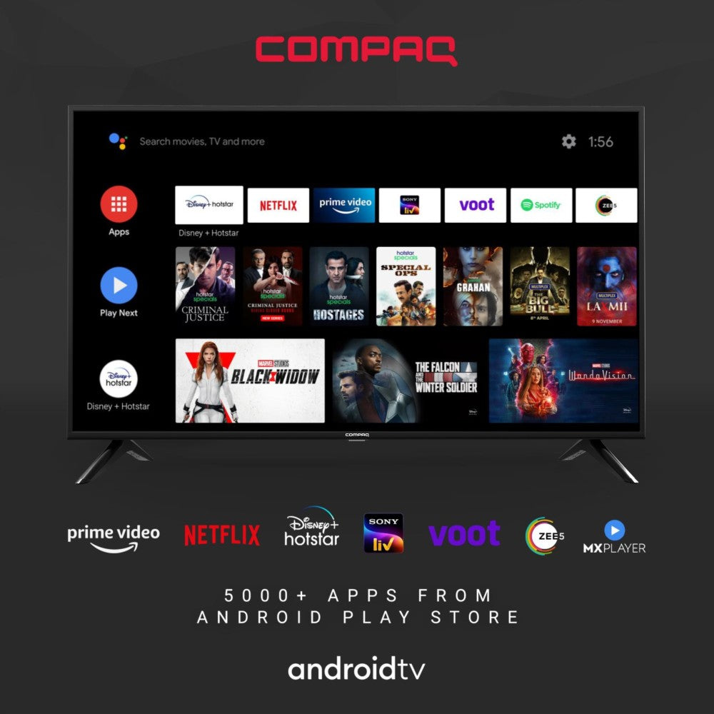 Compaq HUEQ R58 146 cm (58 inch) Ultra HD (4K) LED Smart Android TV - CQ58APUD