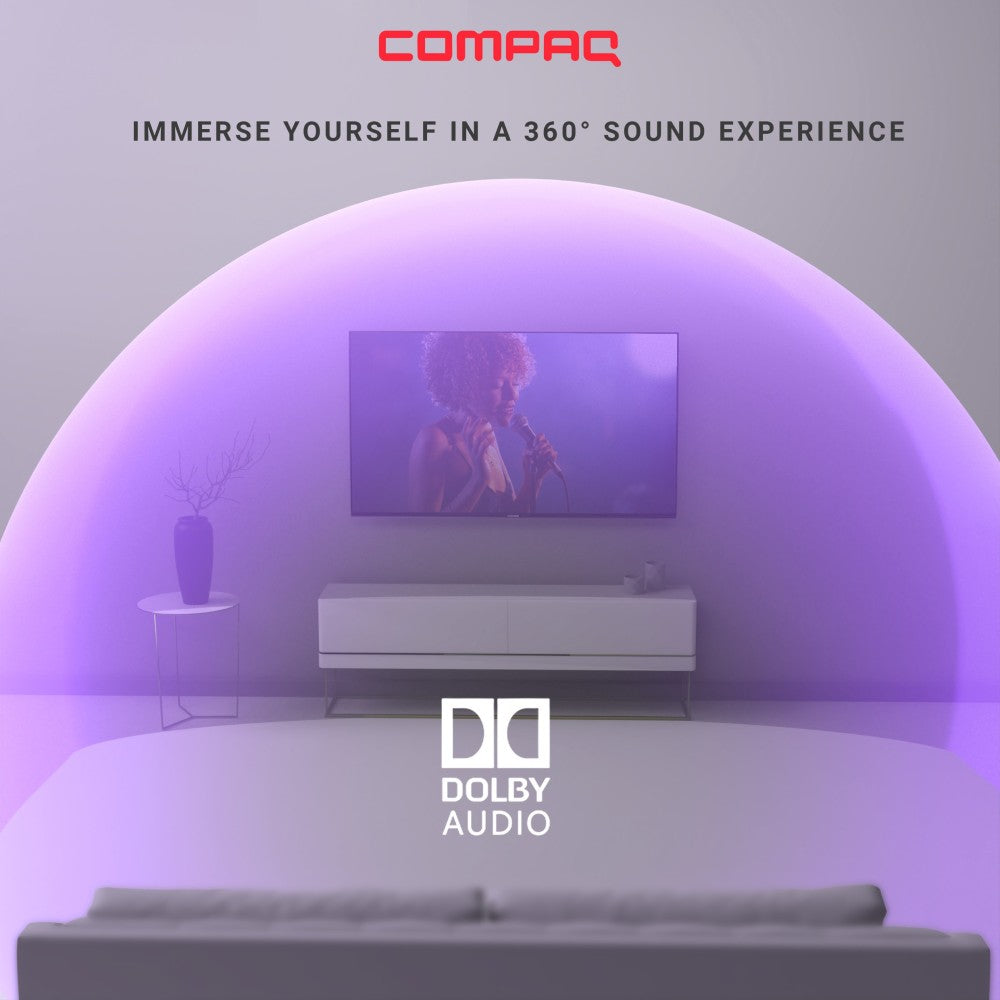 Compaq 165 cm (65 inch) Ultra HD (4K) LED Smart Android Based TV - CQV65AX1UD