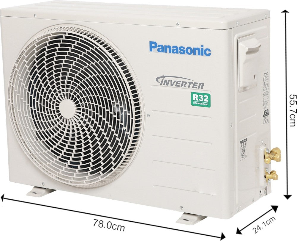 Panasonic 2 Ton 3 Star Split Inverter AC  - White - CS/CU-RU24VKYW Inverter R32, Copper Condenser