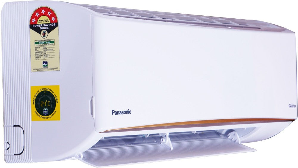 Panasonic 1 Ton 5 Star Split Inverter AC  - White - CS-ZU12XKY/CU-ZU12XKY, Copper Condenser