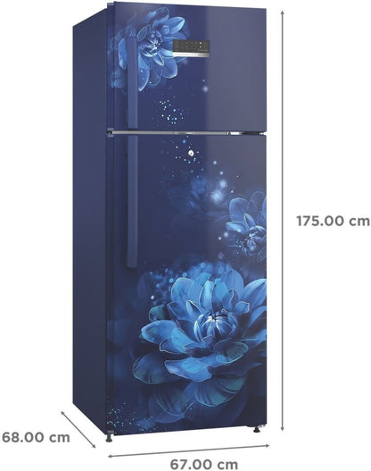 BOSCH 358 L Frost Free Double Door 3 Star Refrigerator - Sevian Blue, CTC35B23EI